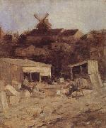 Matthijs Maris Quarry at Montmartre oil on canvas